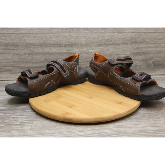 Nunn Bush Sandals  Mens 11 M Brown Orange Rio Strap River Comfort Casual main image 4